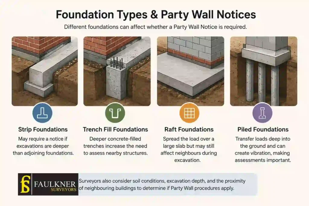 How Do Construction Methods Affect Party Wall Requirements? A Homeowner’s Guide 1 How Do Different Foundation Types Influence Party Wall Notices Cirencester?